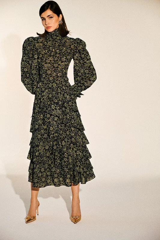 Allia Turtleneck Dress | Jade