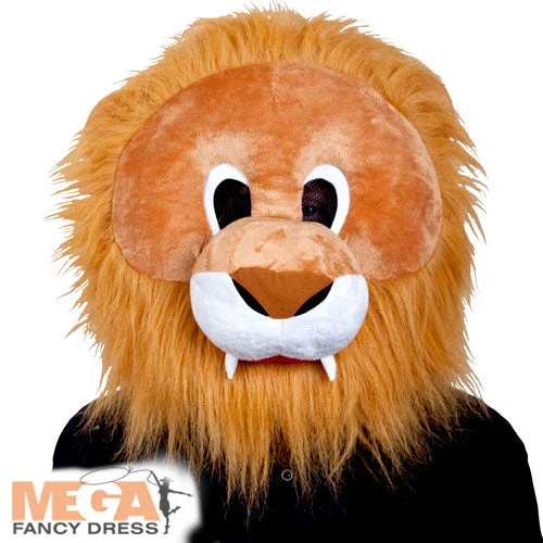 Adults Lion Mask Animal Halloween Book Fancy Dress Costume Accessory