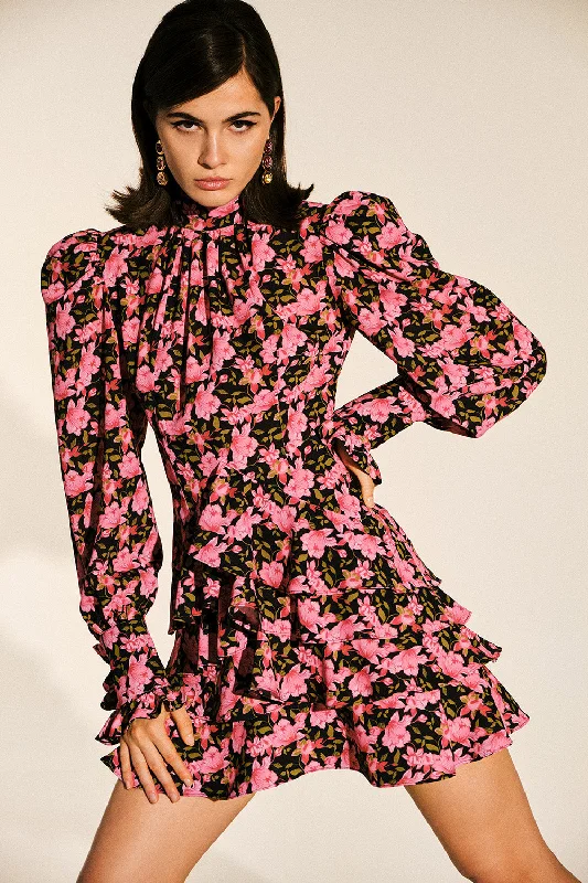 Camellia Turtleneck Dress | Indian Rose