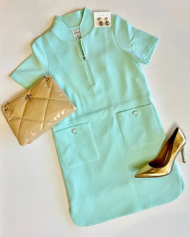 Evert Dress in Seafoam