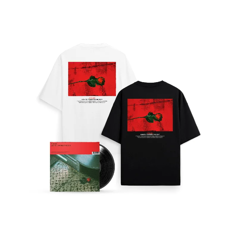 ATELIER SET - VINYL + T-SHIRT Sequined Glittery Shiny