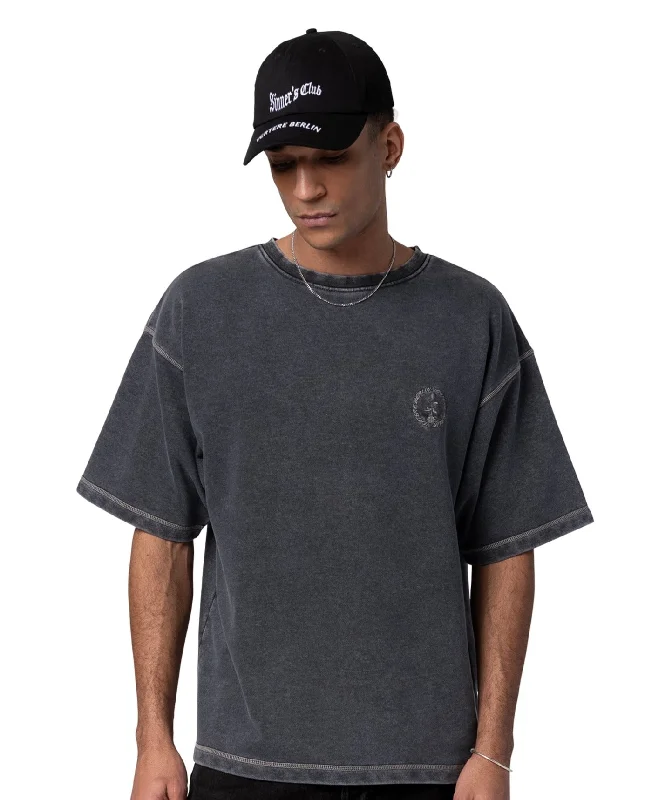 HEAVYWEIGHT T-SHIRT - WASHED BLACK Casual Formal Business