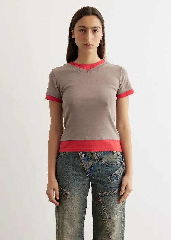 Rio T-Shirt Lace Blend Ribbed Blend Corduroy Blend
