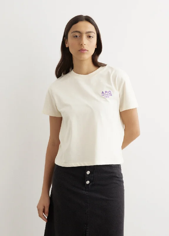 Boxy Rue Madame T-Shirt Notch Collar Peter Pan Collar Cowl Neck