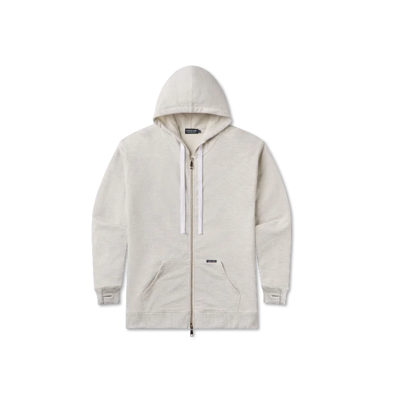 Baylee French Terry Hoodie Hoodie with Hem Raw Edge Edgy Unfinished