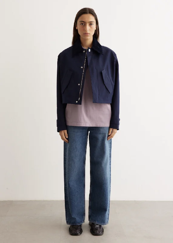 Cropped Short Jacket Trench Coat Raincoat Waterproof Jacket