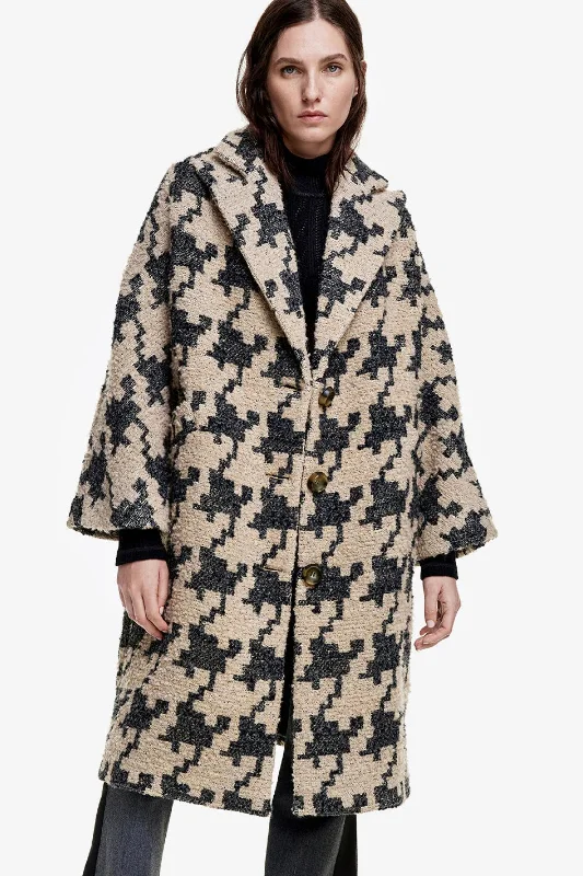 Smythe - Oversized Swing Coat Fitted Tailored Blazer