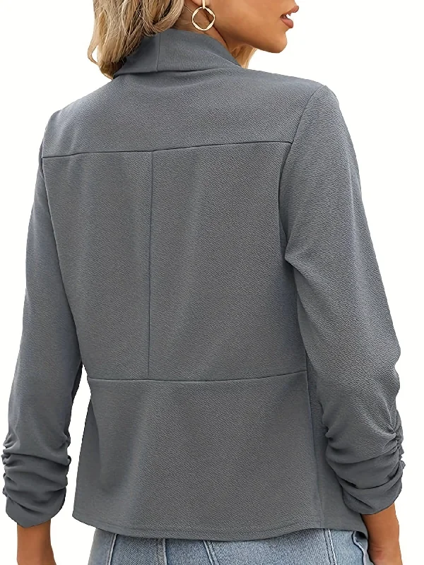 Loose-Fitting Blazer Women's Trench Blazer
