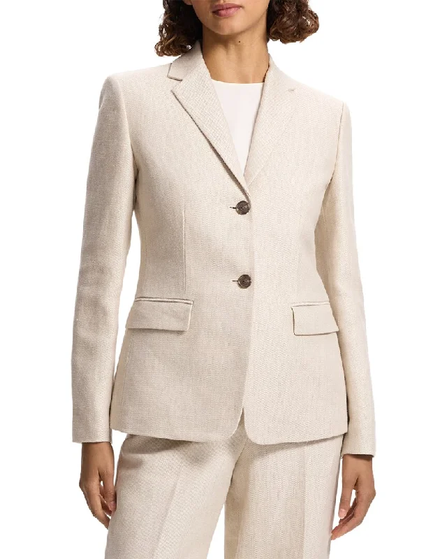 Theory Slim Linen Blazer Women's Fashion Blazer